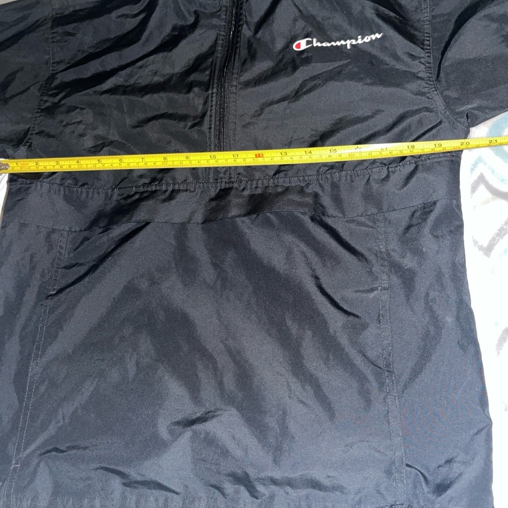Champion Stadium Jacket Black Packable Windbreake… - image 7